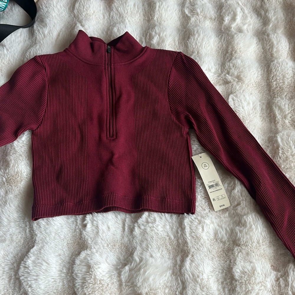 Red long sleeve top